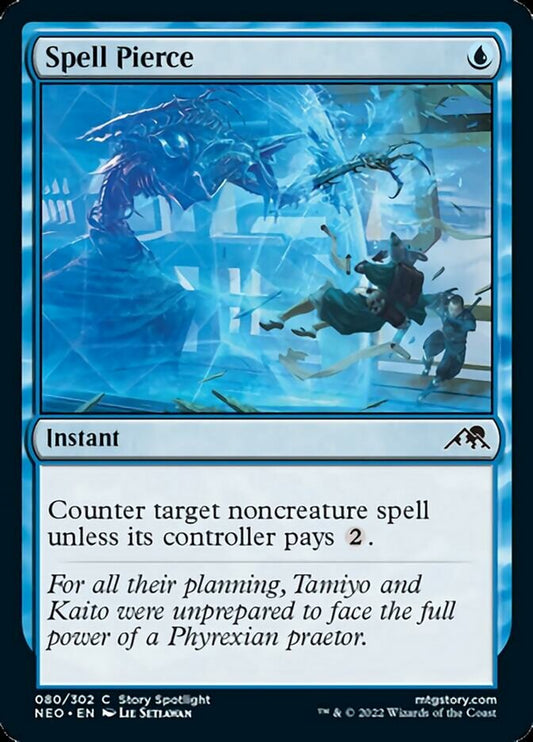Spell Pierce - (Foil): Kamigawa: Neon Dynasty