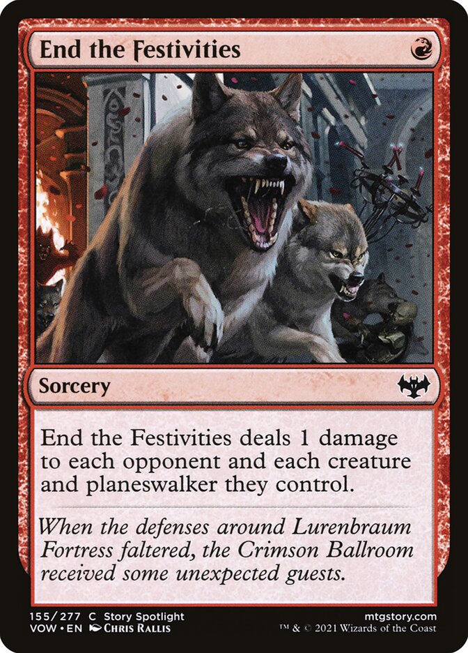 End the Festivities - (Foil): Innistrad: Crimson Vow