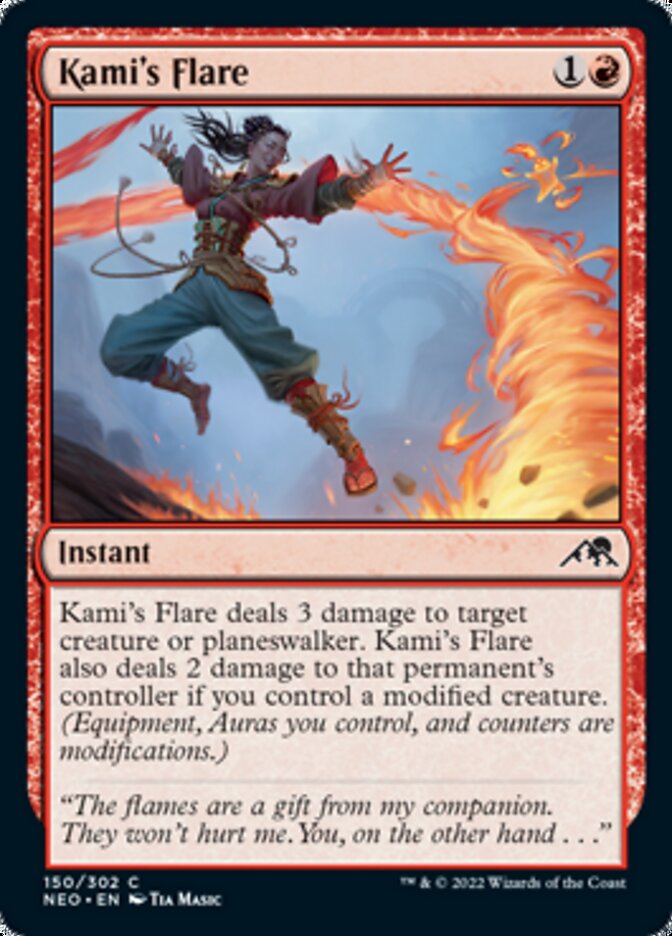 Kami's Flare - (Foil): Kamigawa: Neon Dynasty