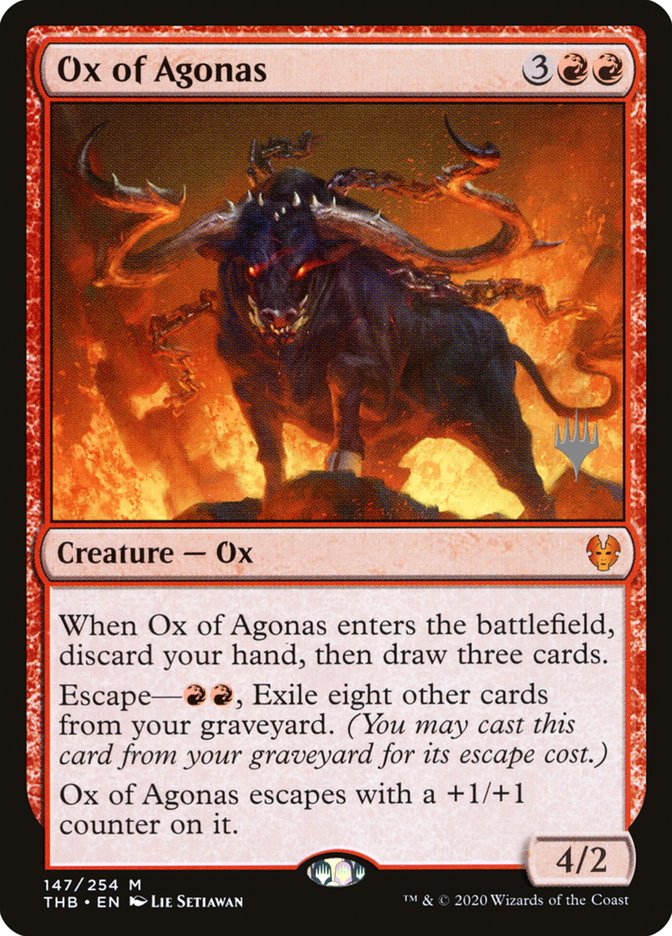 Ox of Agonas (Promo Pack) (Theros Beyond Death): Theros Beyond Death Promos