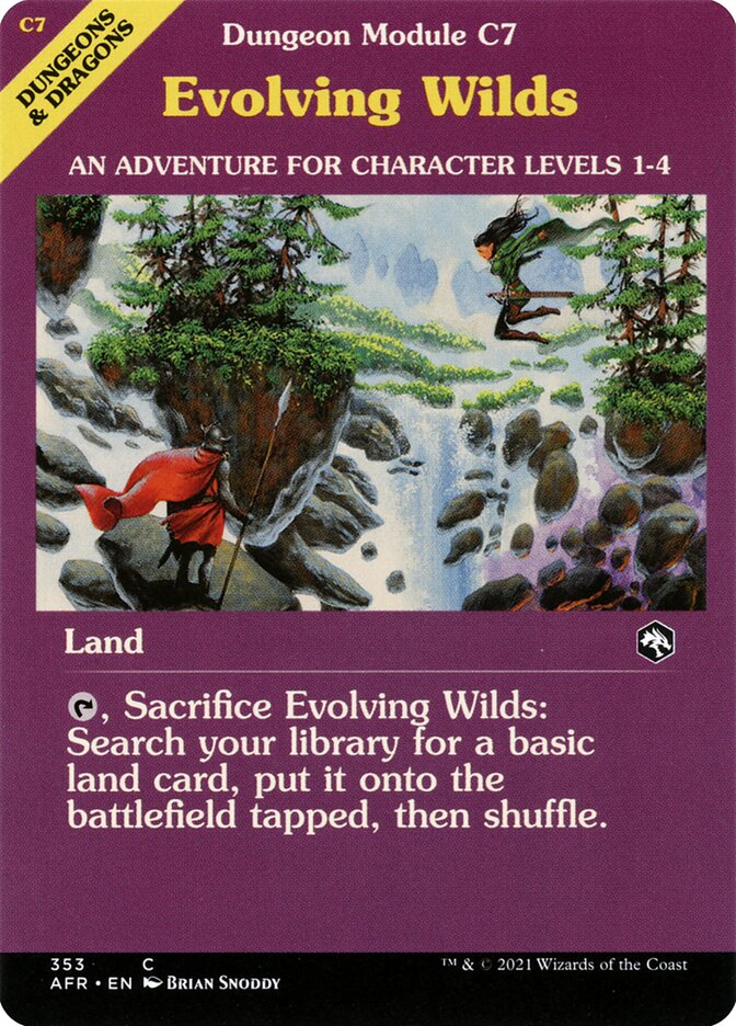 Evolving Wilds (Showcase) - (Foil): Adventures in the Forgotten Realms