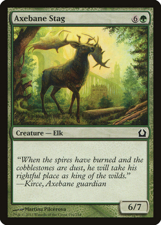 Axebane Stag - (Foil): Return to Ravnica