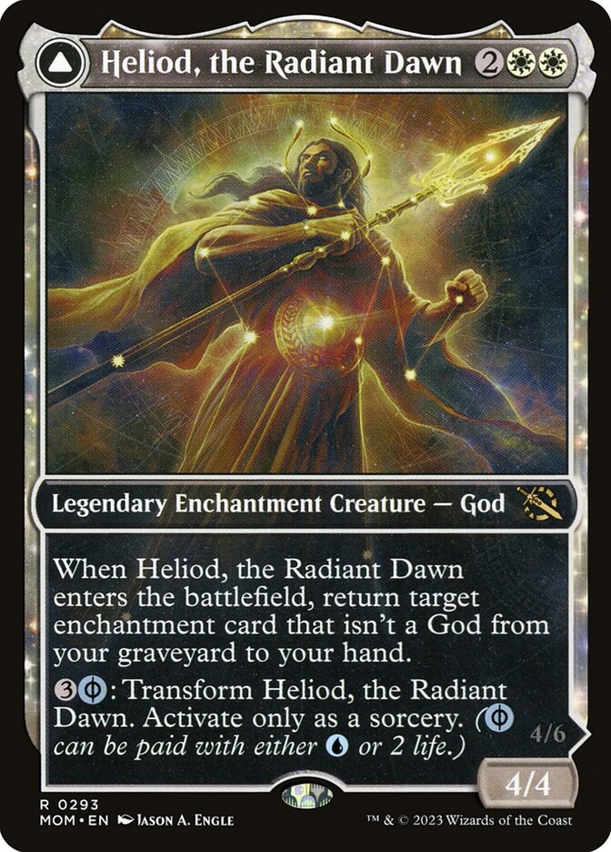 Heliod, the Radiant Dawn // Heliod, the Warped Eclipse (Showcase) - (Foil): March of the Machine
