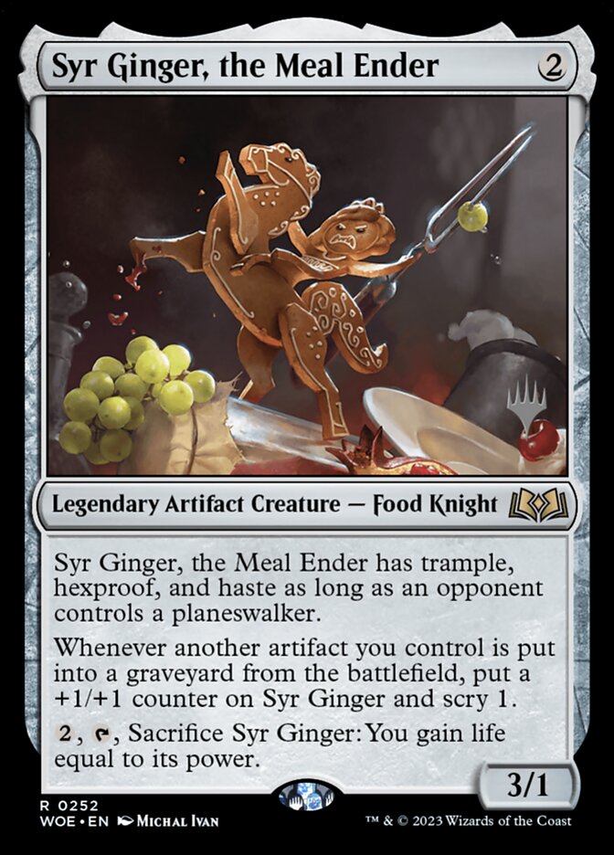 Syr Ginger, the Meal Ender (Promo Pack) (Wilds of Eldraine): Wilds of Eldraine Promos