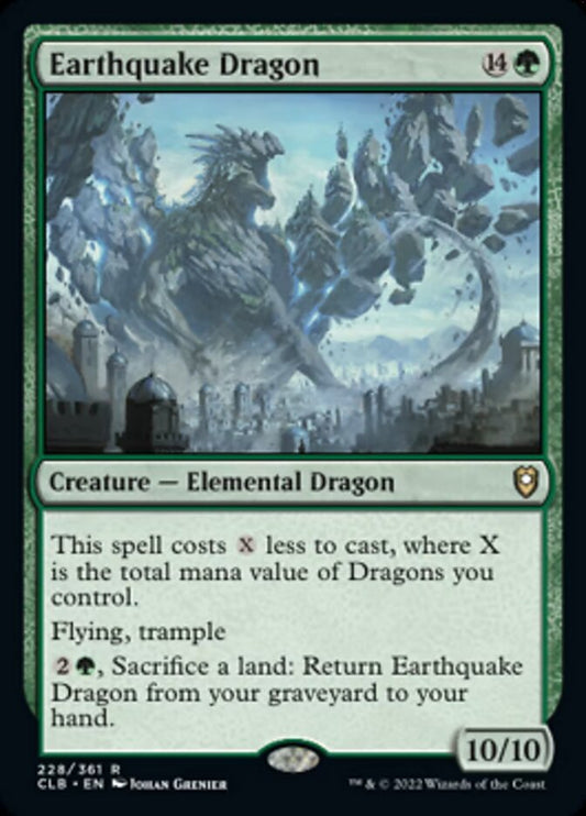 Earthquake Dragon - (Foil): Commander Legends: Battle for Baldur's Gate
