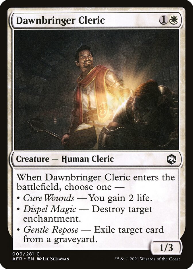 Dawnbringer Cleric - (Foil): Adventures in the Forgotten Realms