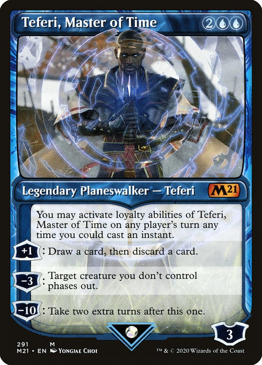 Teferi, Master of Time (#291) (Showcase) - (Foil): Core Set 2021