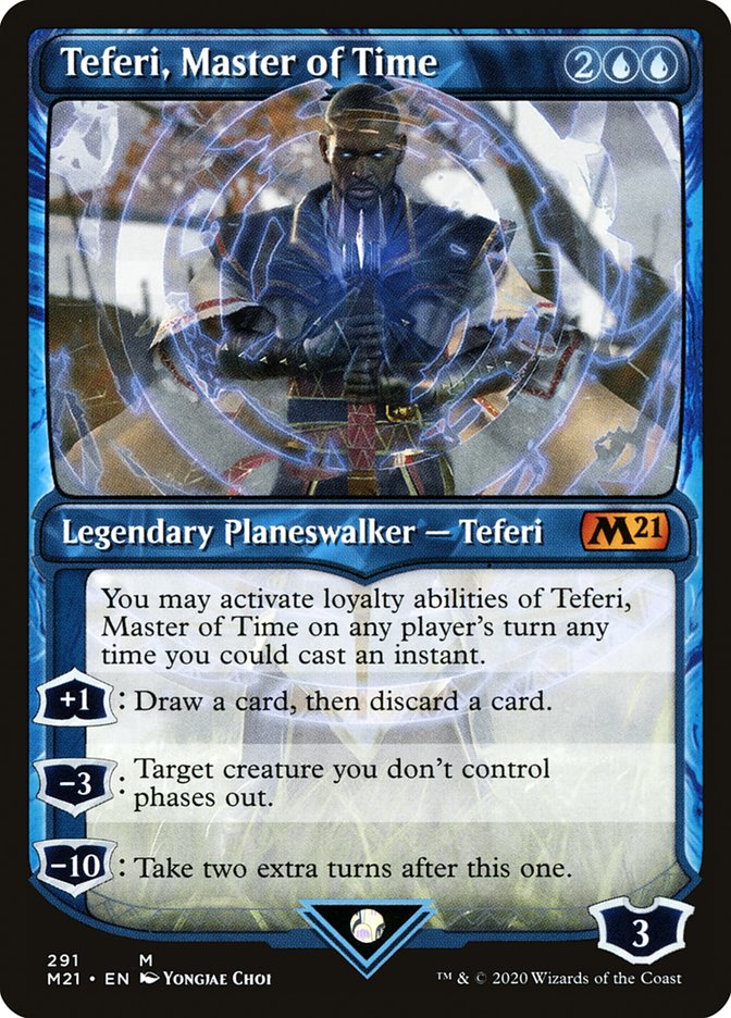 Teferi, Master of Time (#291) (Showcase): Core Set 2021