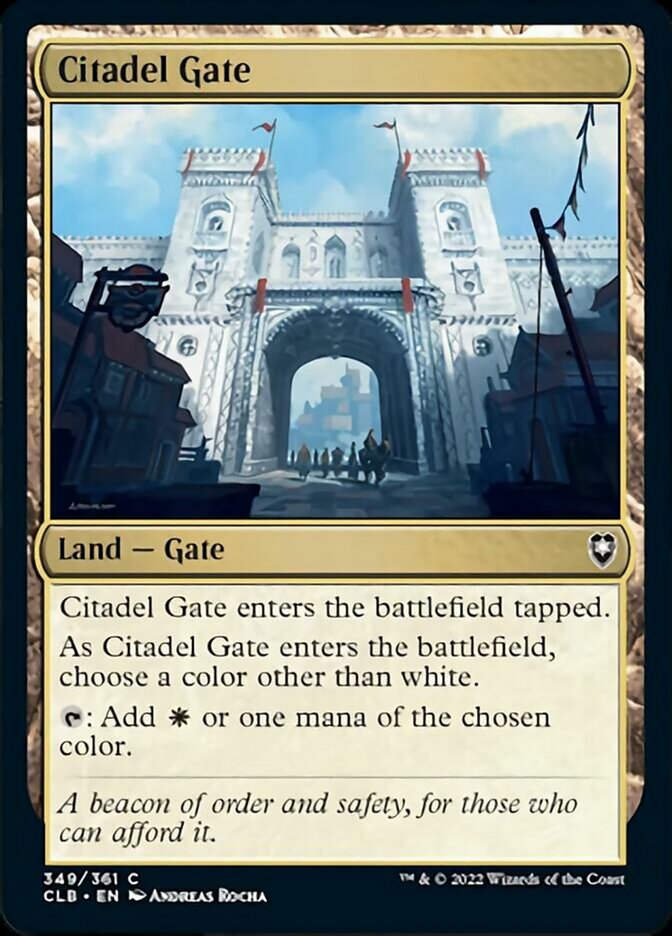 Citadel Gate - (Foil): Commander Legends: Battle for Baldur's Gate