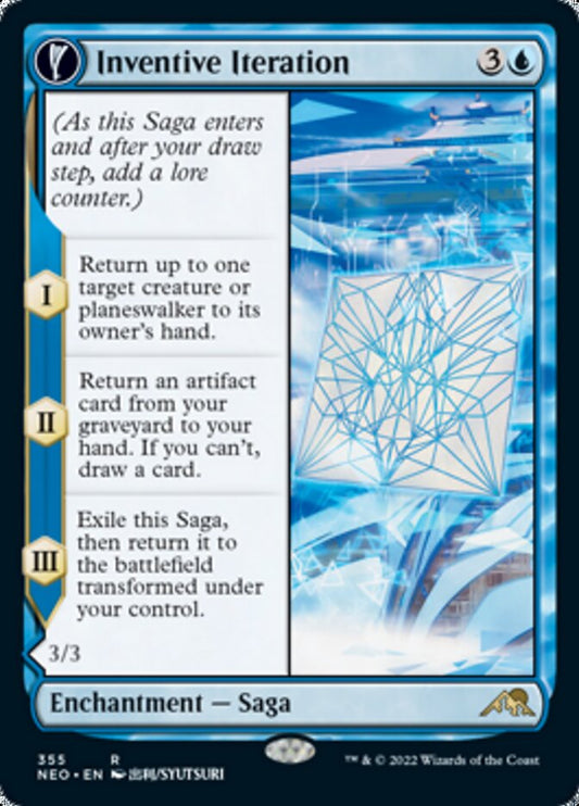 Inventive Iteration // Living Breakthrough (Showcase) - (Foil): Kamigawa: Neon Dynasty