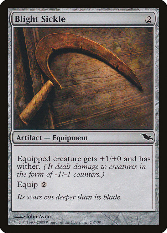 Blight Sickle - (Foil): Shadowmoor