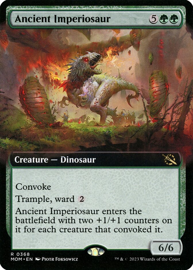 Ancient Imperiosaur (Extended Art) - (Foil): March of the Machine