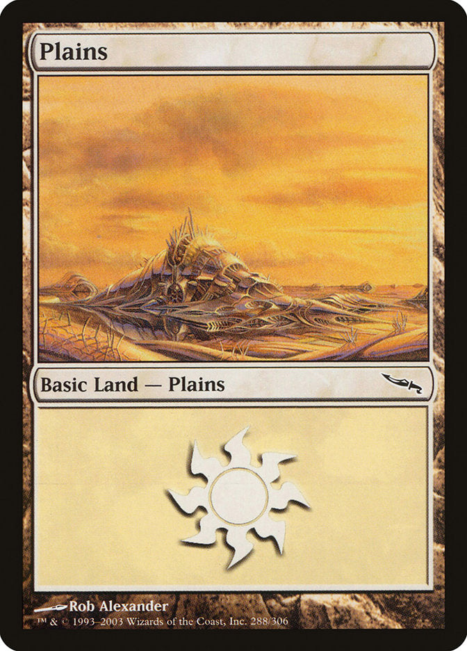 Plains (#288) - (Foil): Mirrodin