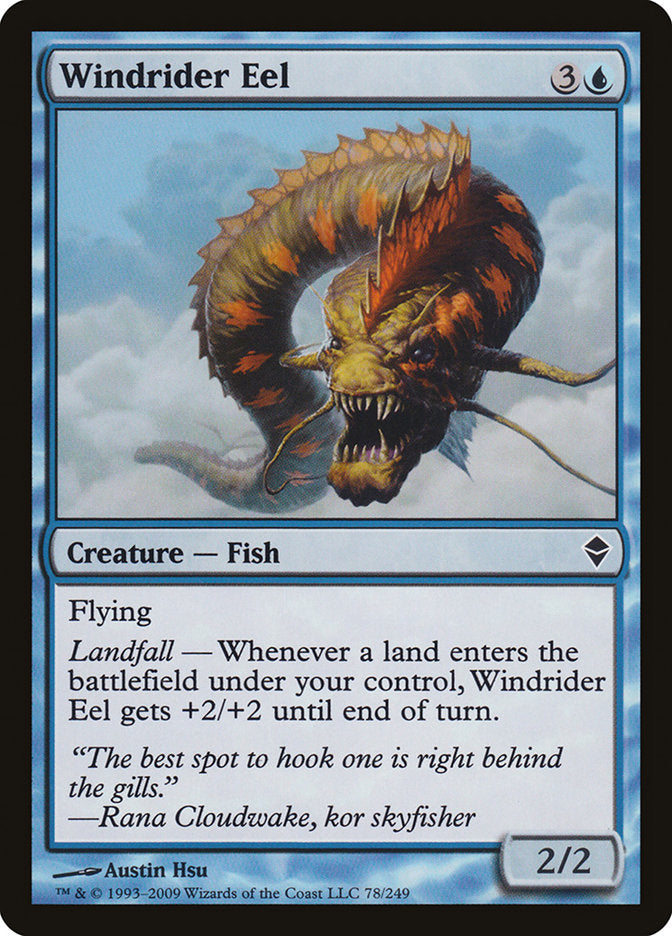 Windrider Eel: Zendikar