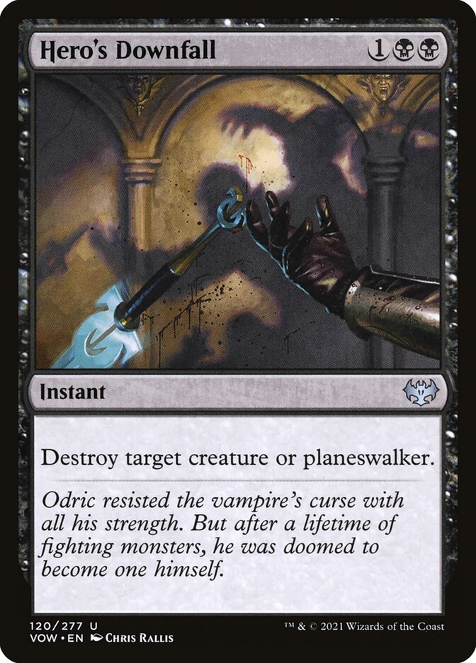 Hero's Downfall - (Foil): Innistrad: Crimson Vow