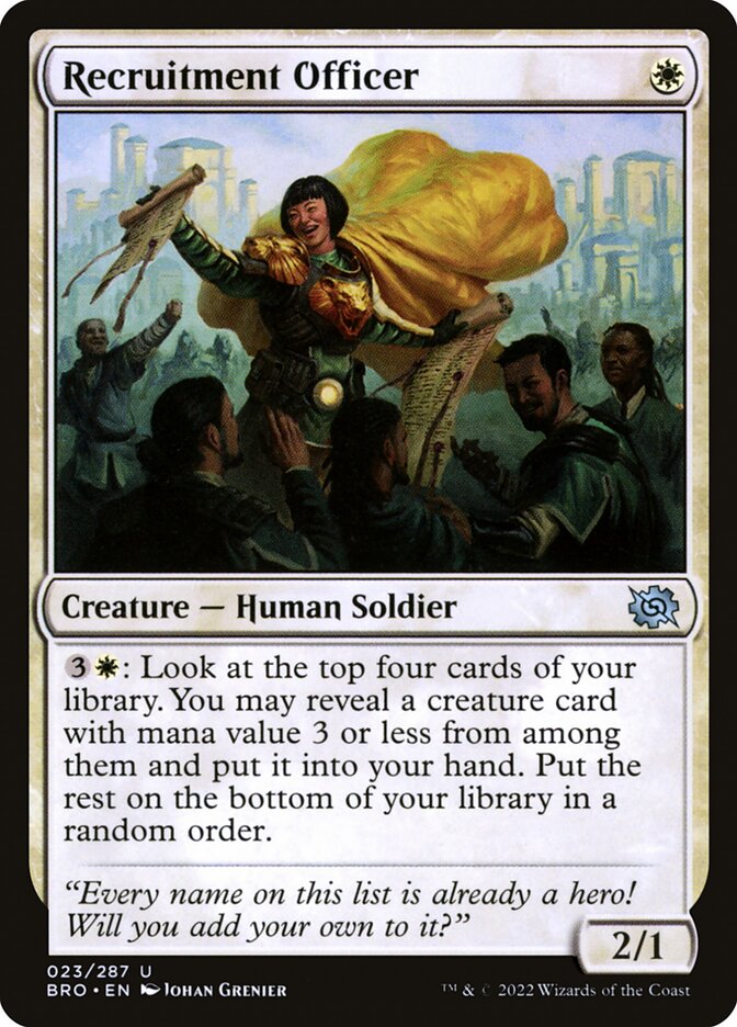 Recruitment Officer - (Foil): The Brothers' War