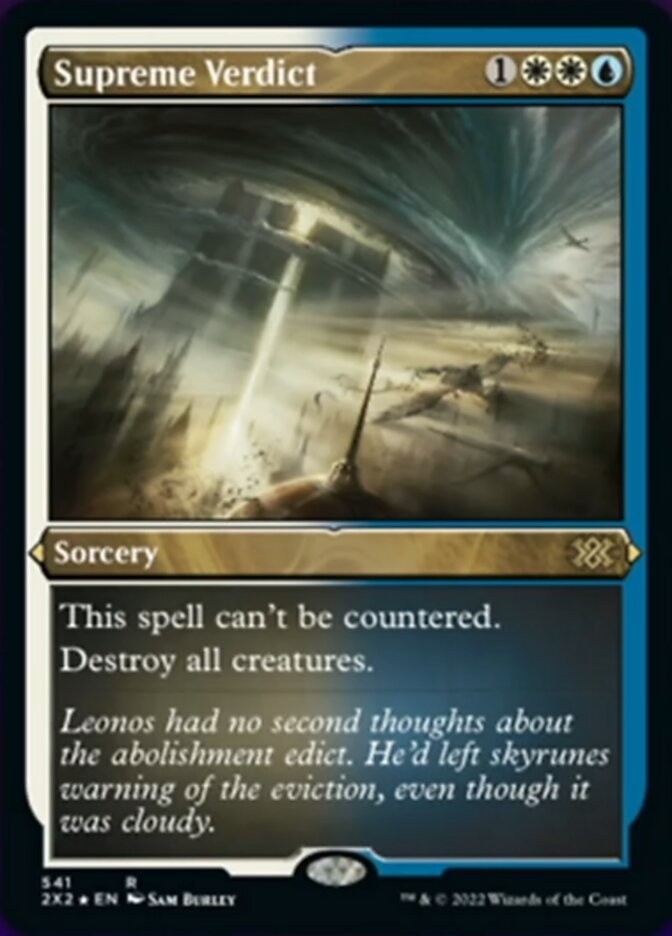 Supreme Verdict (Foil Etched) - (Foil): Double Masters 2022