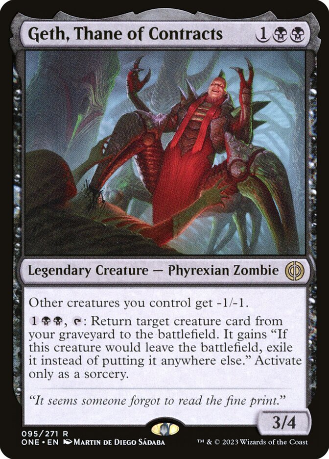 Geth, Thane of Contracts: Phyrexia: All Will Be One