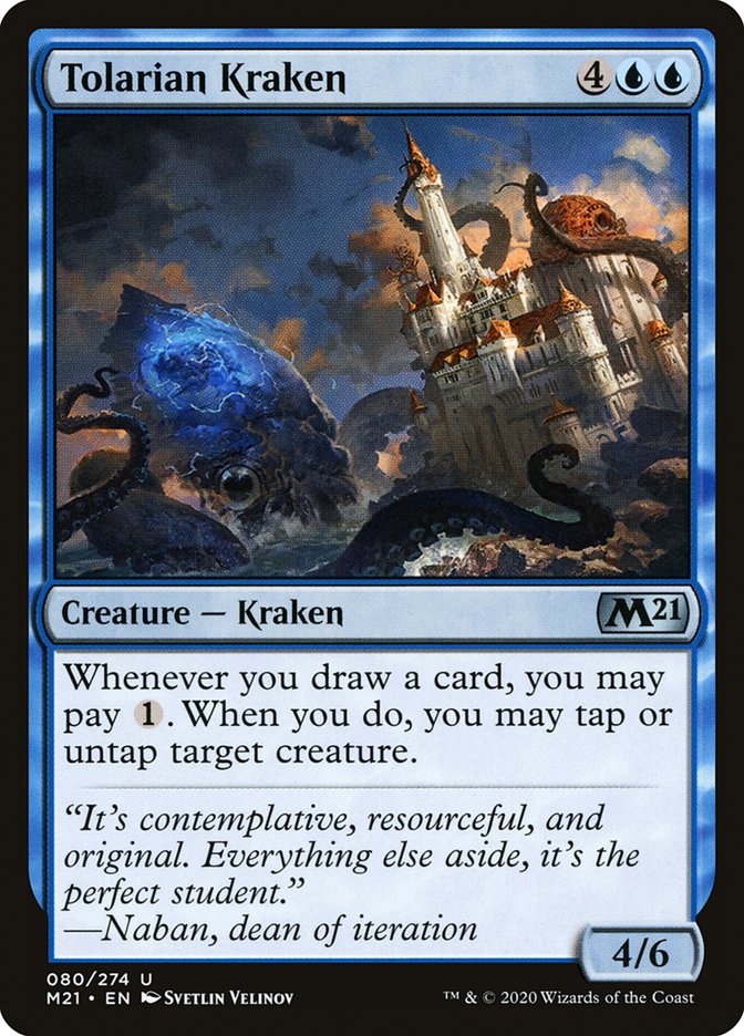 Tolarian Kraken - (Foil): Core Set 2021