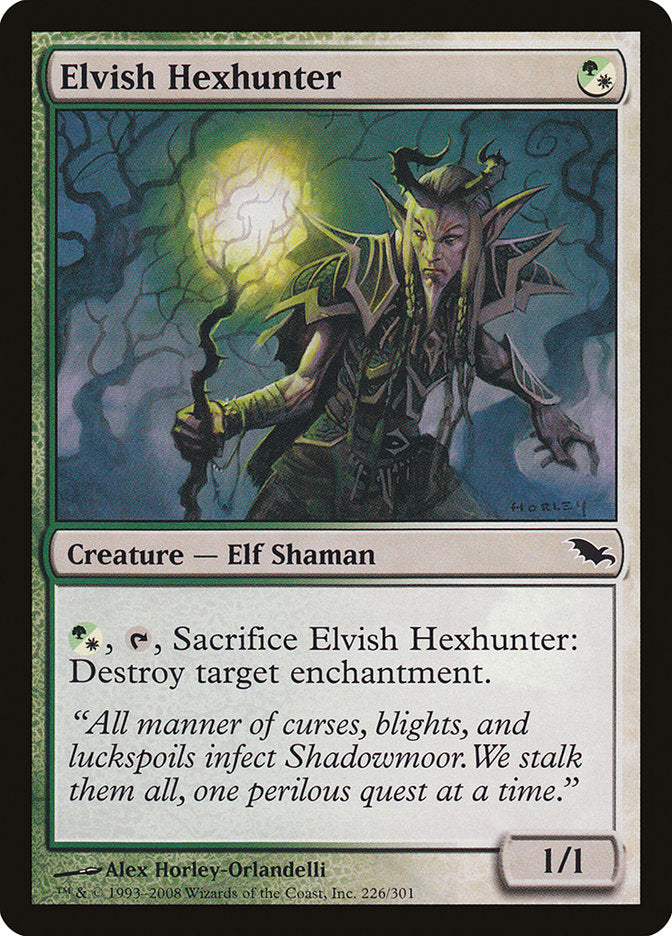 Elvish Hexhunter - (Foil): Shadowmoor