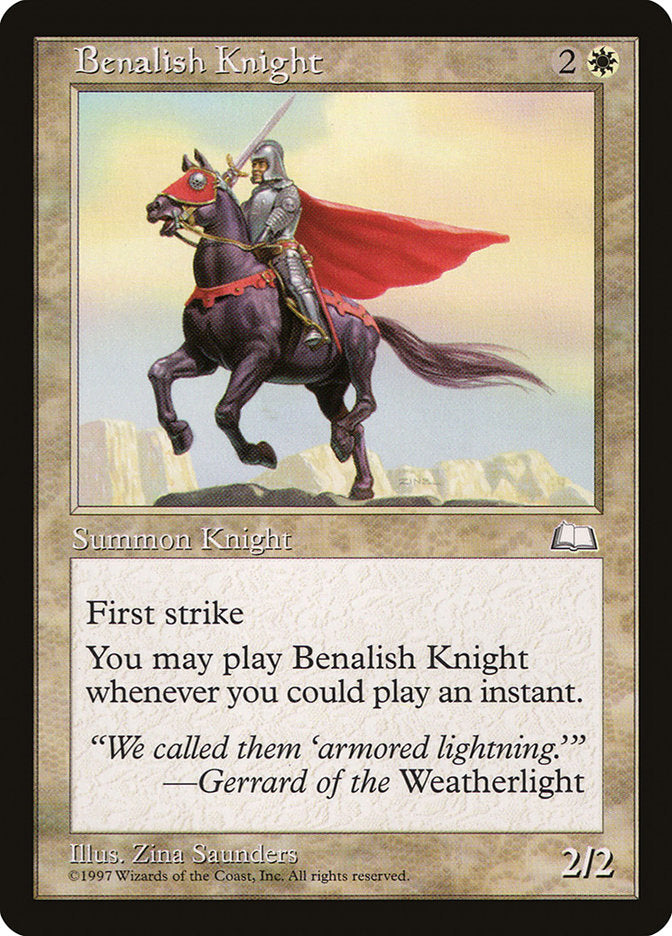 Benalish Knight: Weatherlight