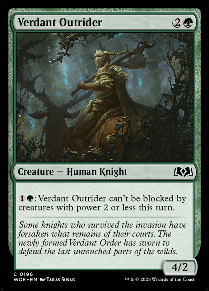 Verdant Outrider: Wilds of Eldraine