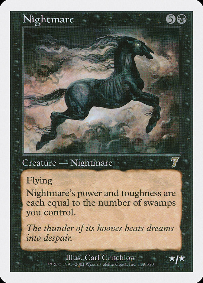 Nightmare - (Foil): Seventh Edition