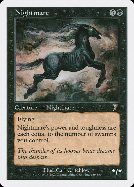 Nightmare - (Foil): Seventh Edition