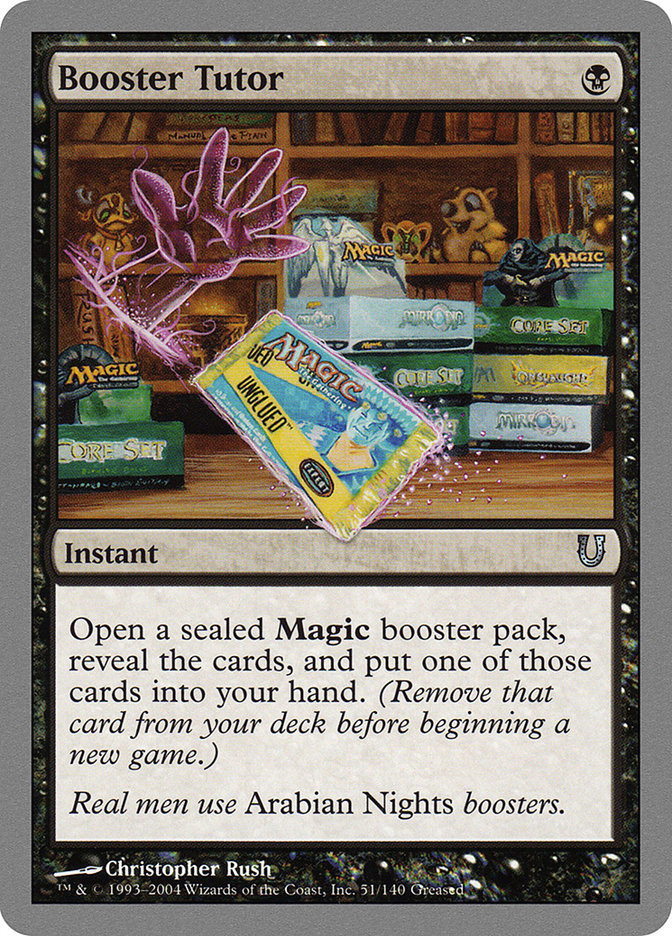 Booster Tutor: Unhinged