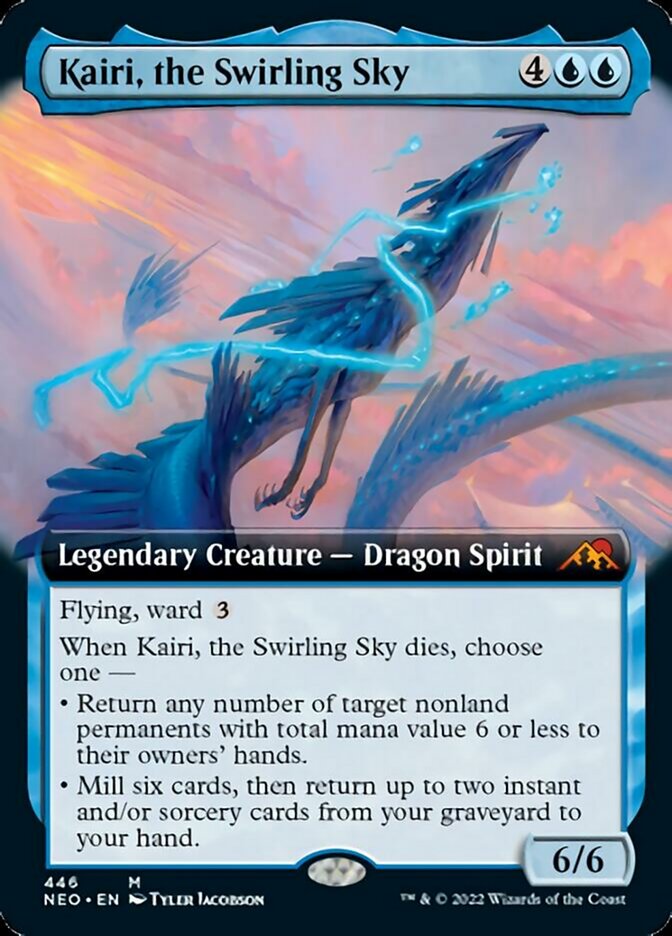 Kairi, the Swirling Sky (Extended Art) - (Foil): Kamigawa: Neon Dynasty