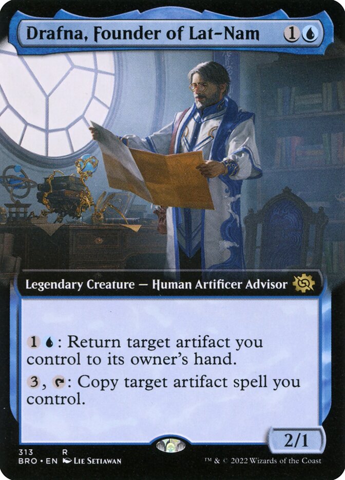 Drafna, Founder of Lat-Nam (Extended Art) - (Foil): The Brothers' War