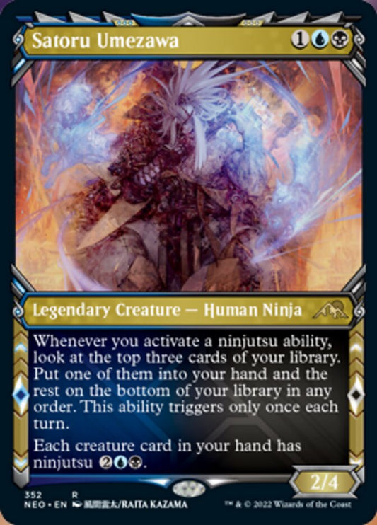 Satoru Umezawa (Showcase) - (Foil): Kamigawa: Neon Dynasty