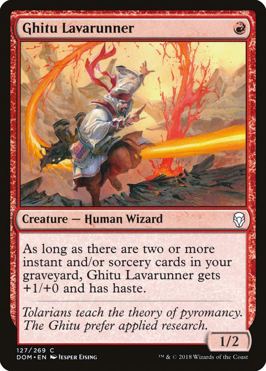 Ghitu Lavarunner - (Foil): Dominaria
