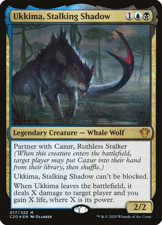 Ukkima, Stalking Shadow - (Foil): Commander 2020