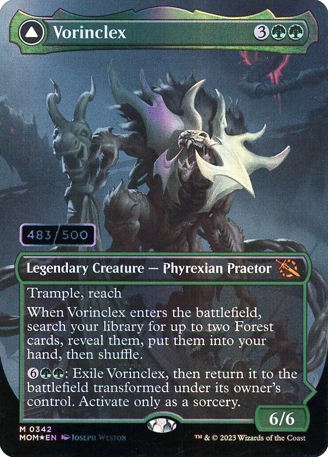 Vorinclex // The Grand Evolution (Serial Number) (Borderless) - (Foil): March of the Machine