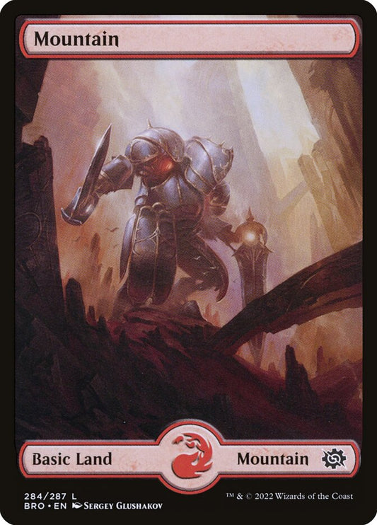 Mountain (Full Art) (#284) - (Foil): The Brothers' War