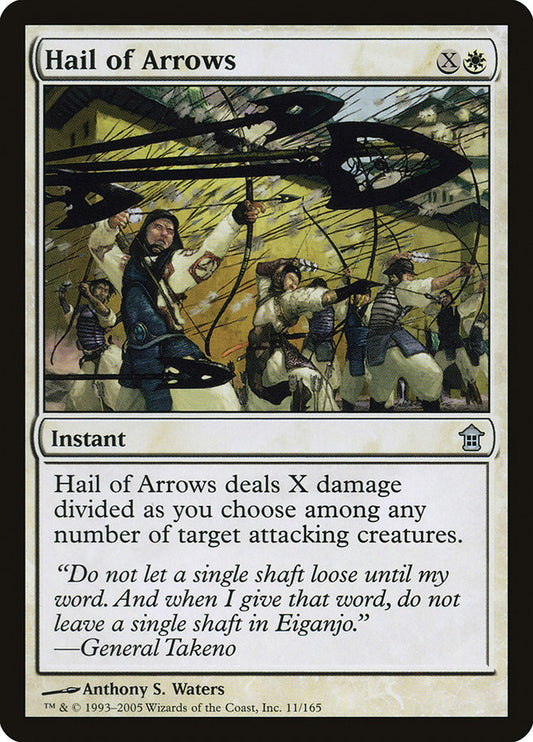 Hail of Arrows - (Foil): Saviors of Kamigawa