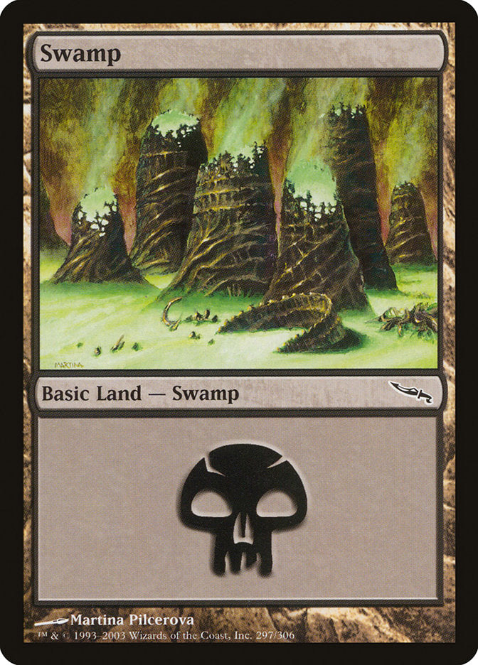 Swamp (#297) - (Foil): Mirrodin