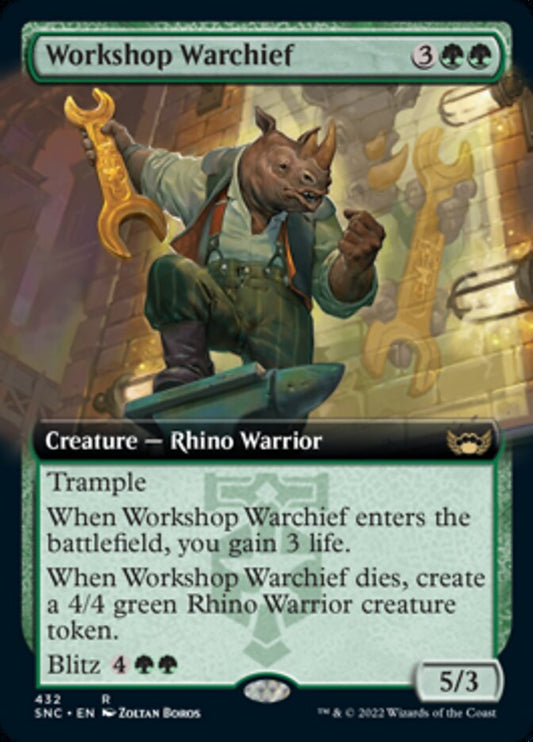 Workshop Warchief (Extended Art) - (Foil): Streets of New Capenna
