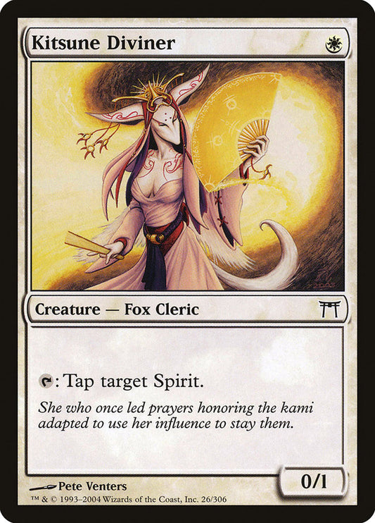 Kitsune Diviner - (Foil): Champions of Kamigawa