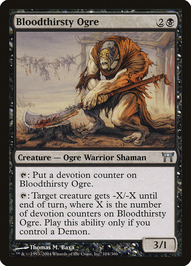 Bloodthirsty Ogre - (Foil): Champions of Kamigawa