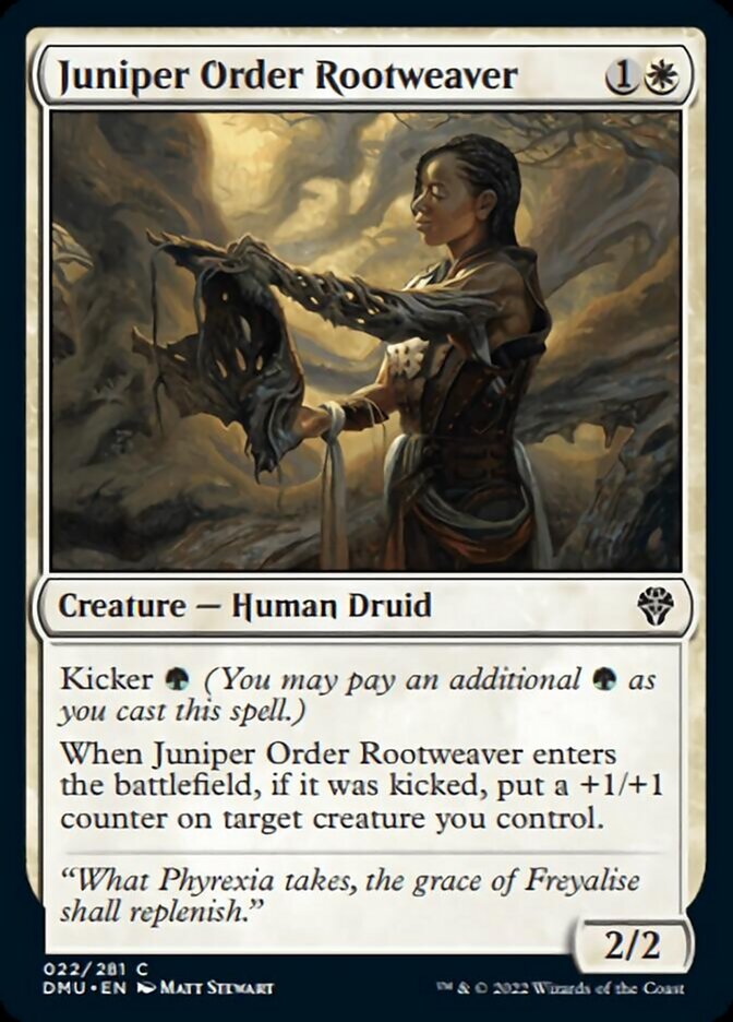 Juniper Order Rootweaver - (Foil): Dominaria United