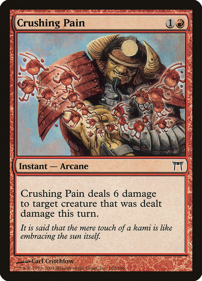 Crushing Pain - (Foil): Champions of Kamigawa