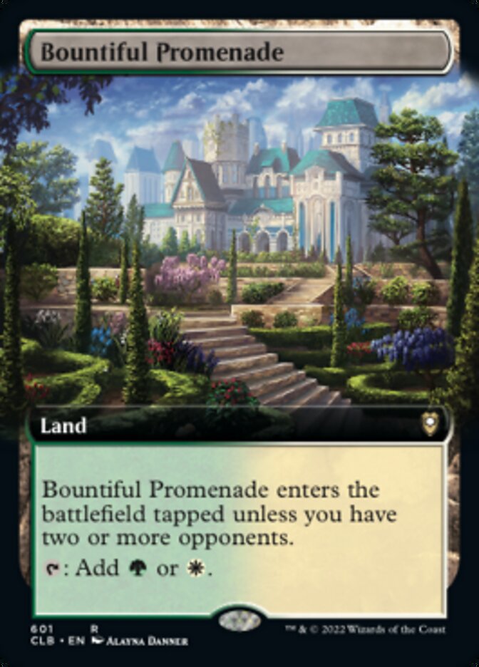 Bountiful Promenade (Extended Art) - (Foil): Commander Legends: Battle for Baldur's Gate