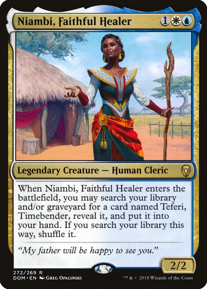 Niambi, Faithful Healer (Planeswalker Deck): Dominaria