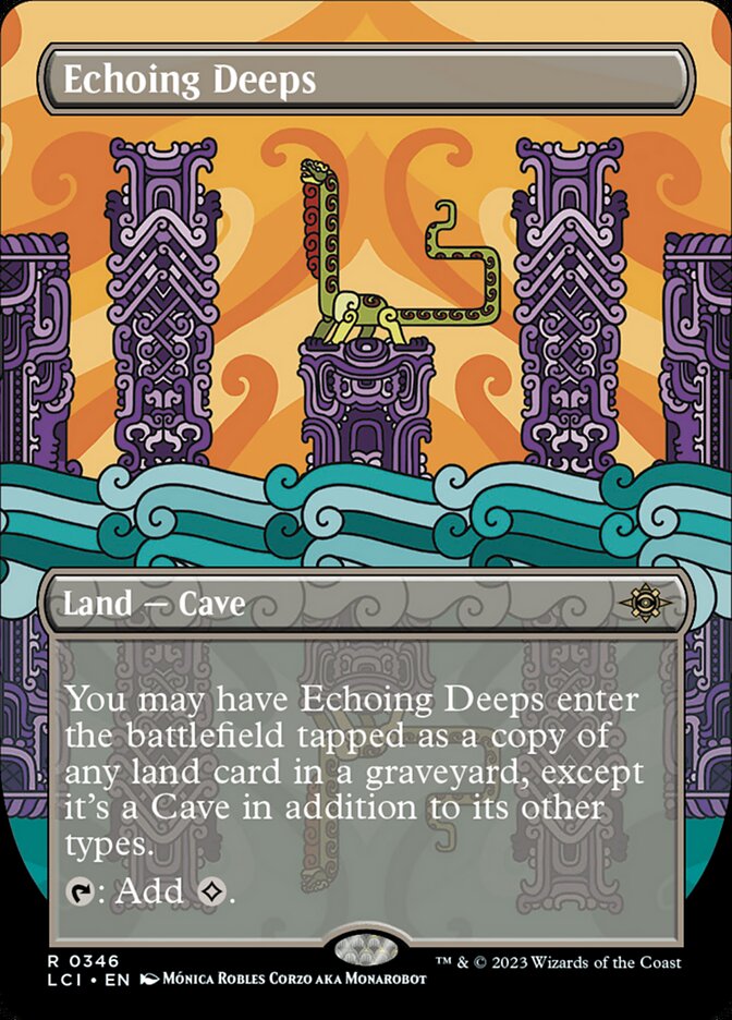 Echoing Deeps (Borderless) - (Foil): Lost Caverns of Ixalan