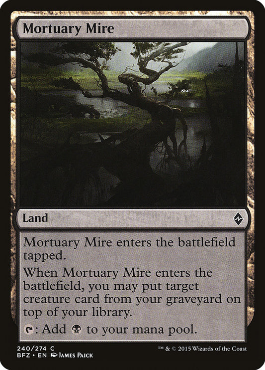 Mortuary Mire - (Foil): Battle for Zendikar