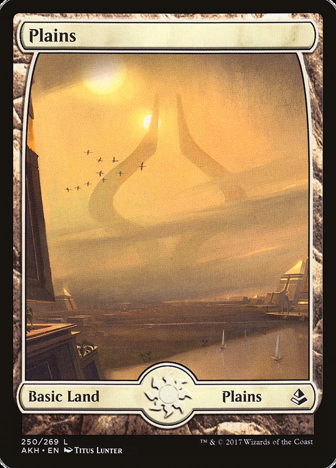 Plains (#250) (Full Art) - (Foil): Amonkhet