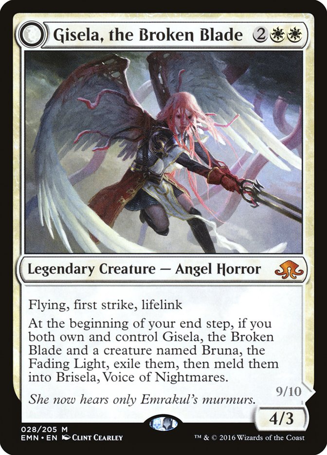 Gisela, the Broken Blade // Brisela, Voice of Nightmares - (Foil): Eldritch Moon