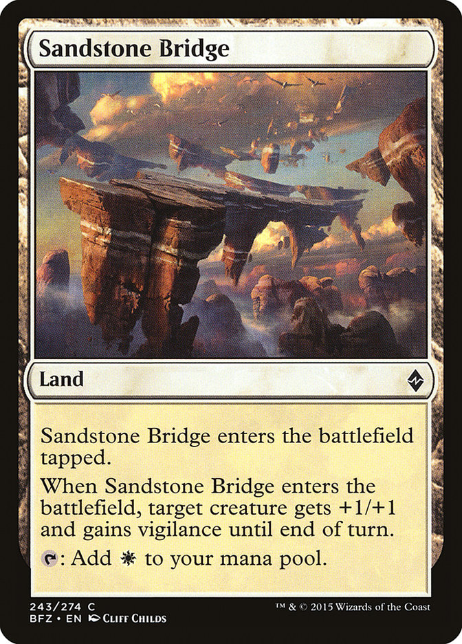 Sandstone Bridge - (Foil): Battle for Zendikar